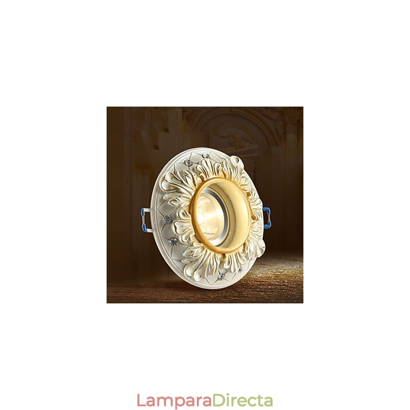 Lámpara de techo de tubo estilo europeo rural de 10 x 3,5 cm con luz de cúpula absorbente