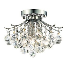 Lámparas empotradas modernas de 3 luces con cuentas de cristal