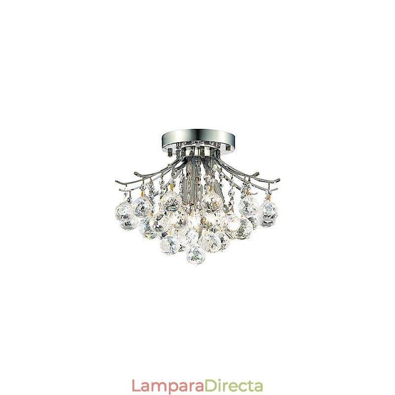 Lámparas empotradas modernas de 3 luces con cuentas de cristal
