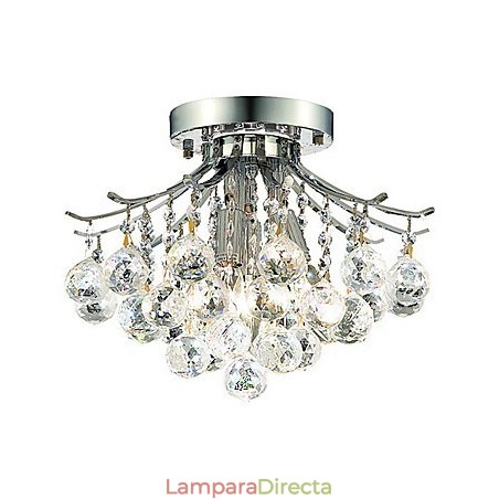 Lámparas empotradas modernas de 3 luces con cuentas de cristal Lámparas empotradas modernas de 3 luces con cuentas de cristal