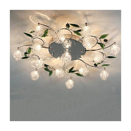 Lámpara de techo de cristal verde redonda Air Lights lámpara lámpara de hierro Lámpara de techo de cristal verde redonda Air Lights lámpara lámpara de hierro