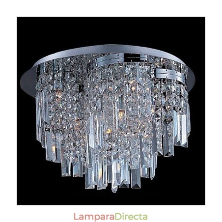 Lámpara semiempotrada con 10 luces Lámpara semiempotrada con 10 luces