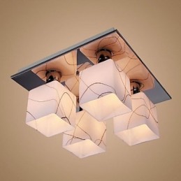 Luces de riel modernas y contemporáneas de vidrio