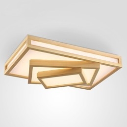 Cuadro moderno contemporáneo de estilo mini, de madera y bambú, montaje empotrado