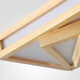 Cuadro moderno contemporáneo de estilo mini, de madera y bambú, montaje empotrado