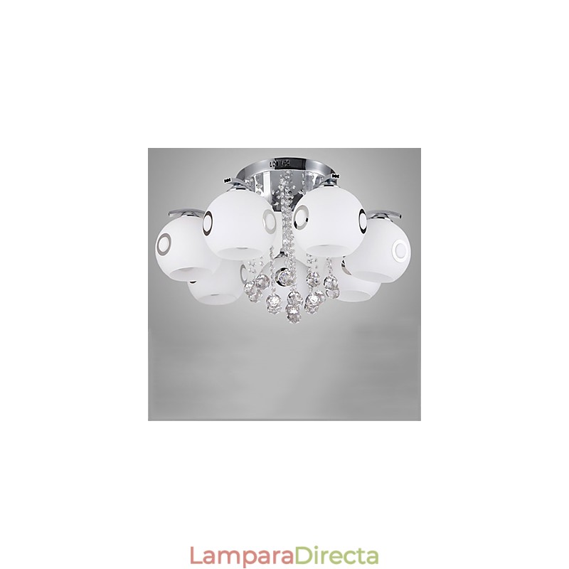 Lámpara de cristal moderna contemporánea de montaje al ras