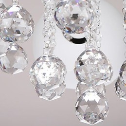 Lámpara de cristal moderna contemporánea de montaje al ras