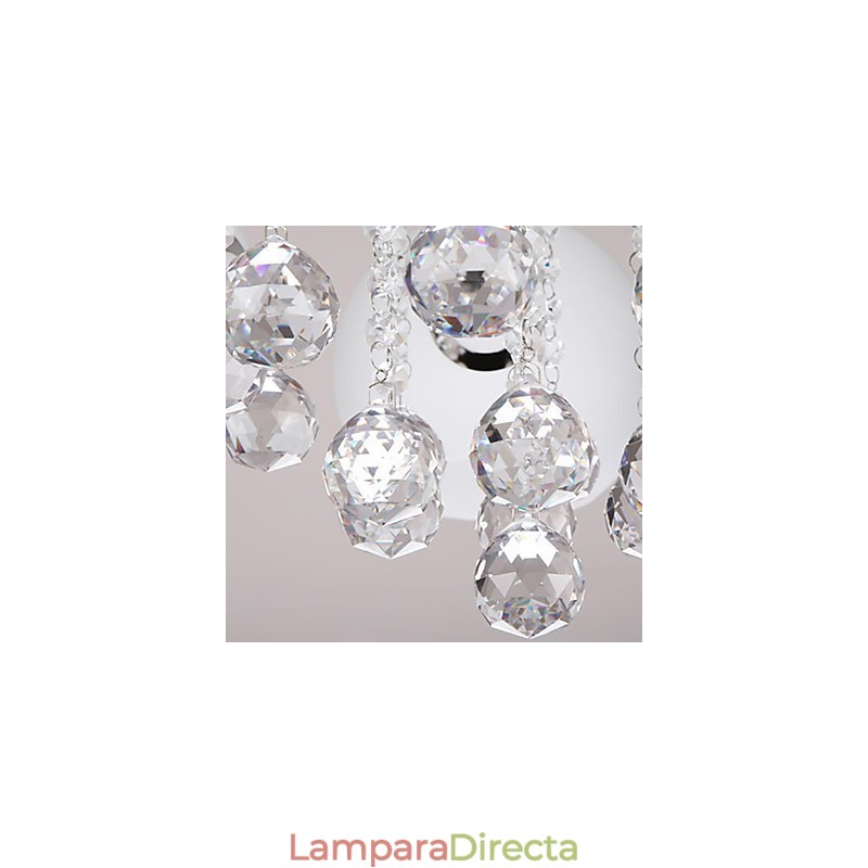 Lámpara de cristal moderna contemporánea de montaje al ras