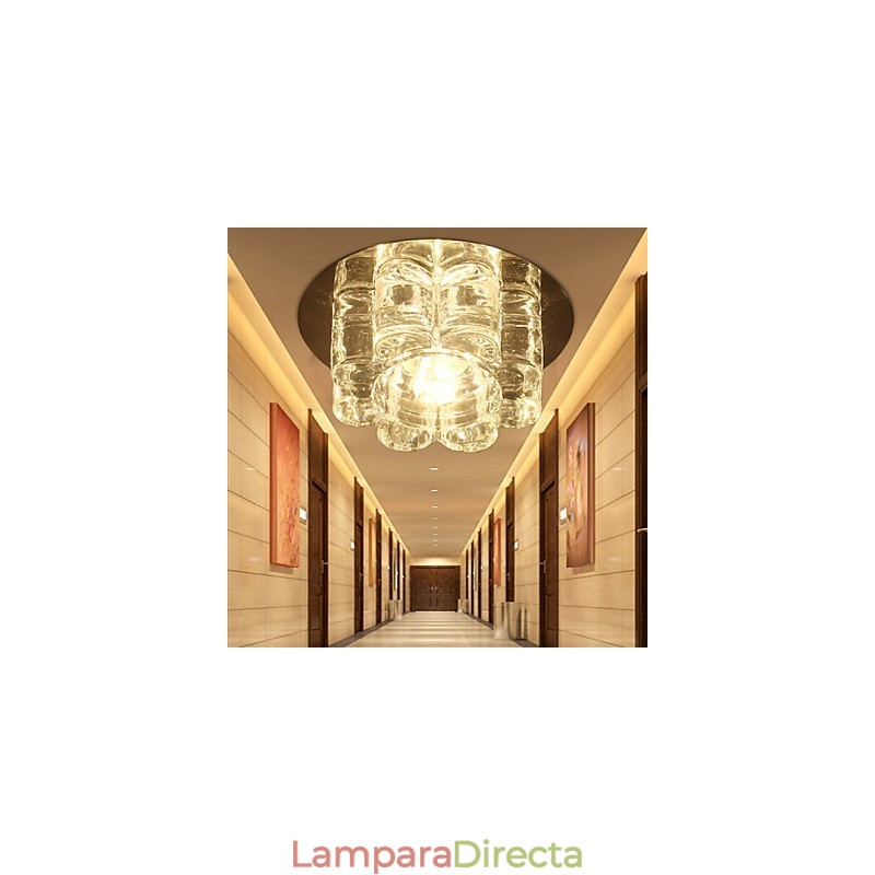 Lámpara de techo de cristal contemporánea moderna