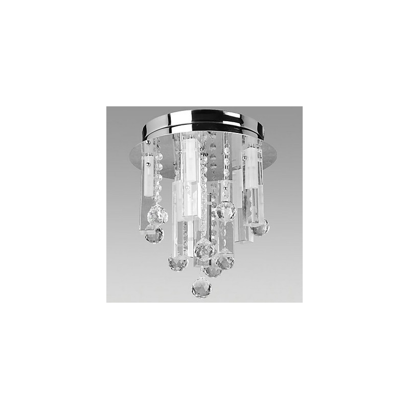 Lámpara de techo de cristal con 8 luces
