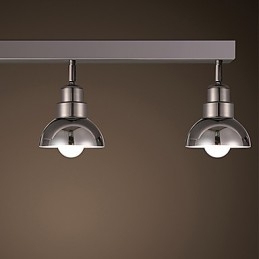 Lámpara de techo empotrada Trinal con marco de aluminio y vidrio blanco, moderna y a la moda.