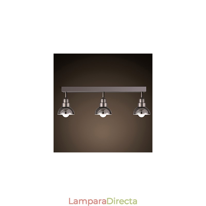 Lámpara de techo empotrada Trinal con marco de aluminio y vidrio blanco, moderna y a la moda.