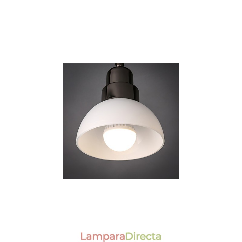 Lámpara de techo empotrada Trinal con marco de aluminio y vidrio blanco, moderna y a la moda.