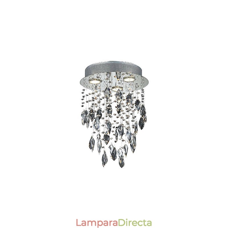 Lámpara semiempotrada con 3 luces