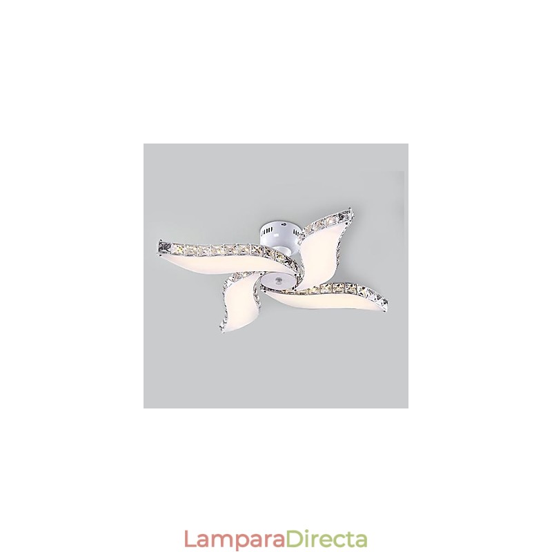 Lámpara de techo moderna y contemporánea de cristal y metal