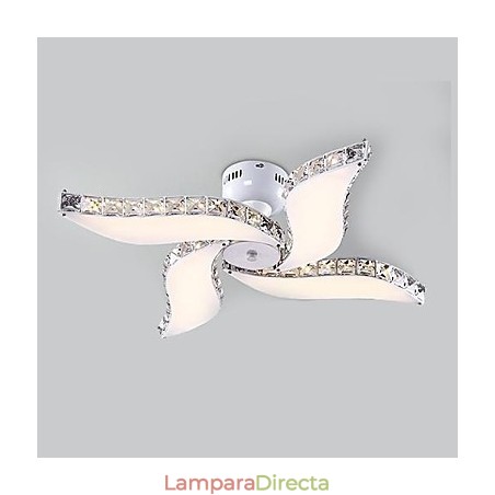 Lámpara de techo moderna y contemporánea de cristal y metal Lámpara de techo moderna y contemporánea de cristal y metal