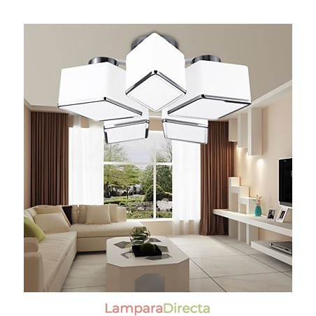 Lámpara de cristal contemporánea moderna de montaje al ras Lámpara de cristal contemporánea moderna de montaje al ras
