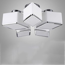 Lámpara de cristal contemporánea moderna de montaje al ras