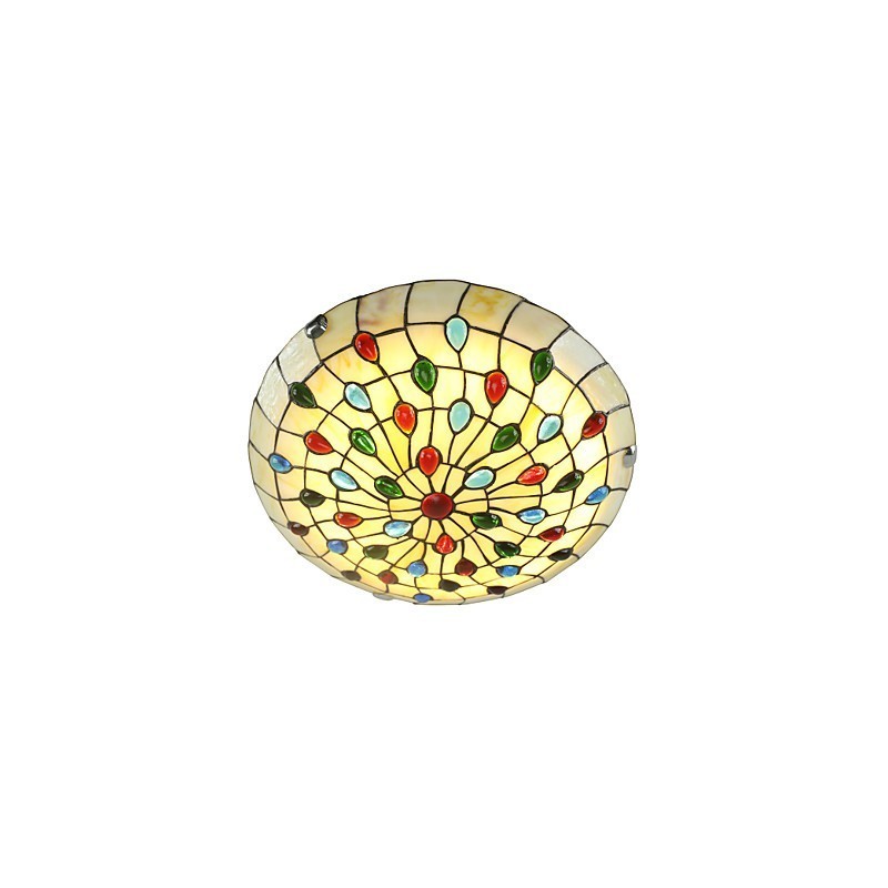 Lámpara de techo estilo mediterráneo de 50 cm para iluminación de jardín