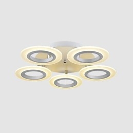 Lámpara colgante circular de acrílico moderna