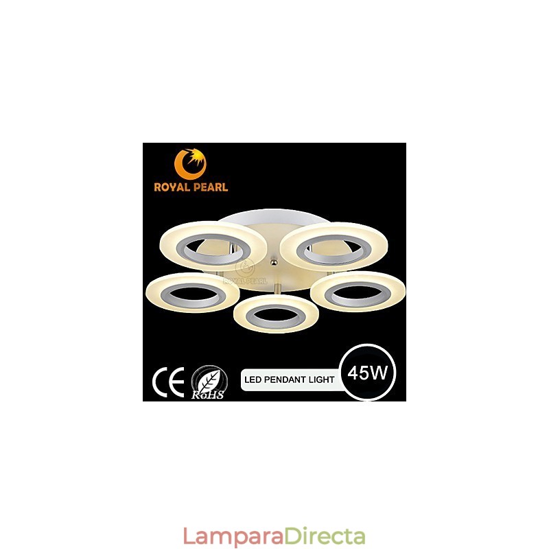 Lámpara colgante circular de acrílico moderna