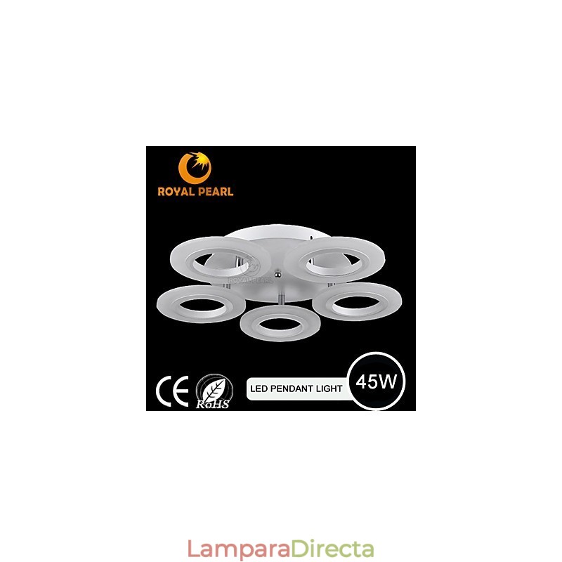Lámpara colgante circular de acrílico moderna