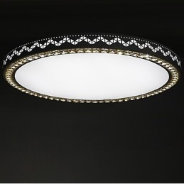 Lámpara de techo empotrada de cristal, moderna y contemporánea, de metal, de 90 a 265 V.