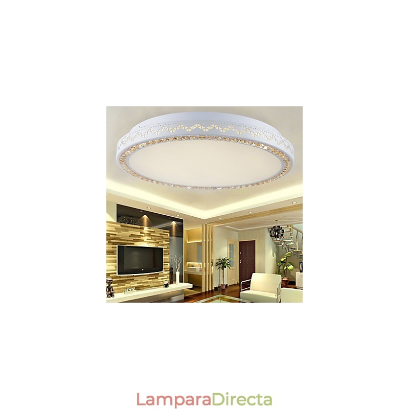 Lámpara de techo empotrada de cristal, moderna y contemporánea, de metal, de 90 a 265 V.