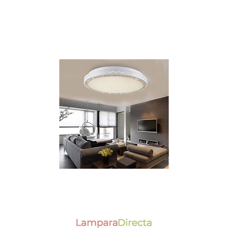 Lámpara de techo empotrada de cristal, moderna y contemporánea, de metal, de 90 a 265 V.