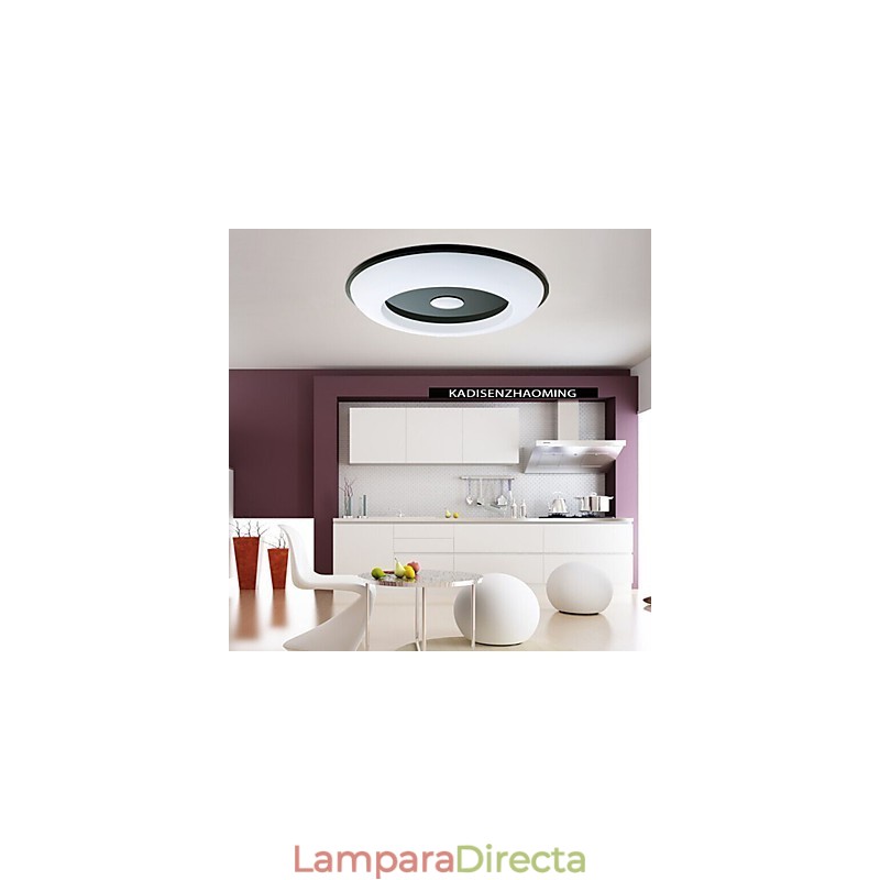 Lámpara empotrada de 6 luces blancas, moderna y sencilla.