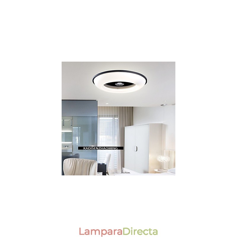 Lámpara empotrada de 6 luces blancas, moderna y sencilla.