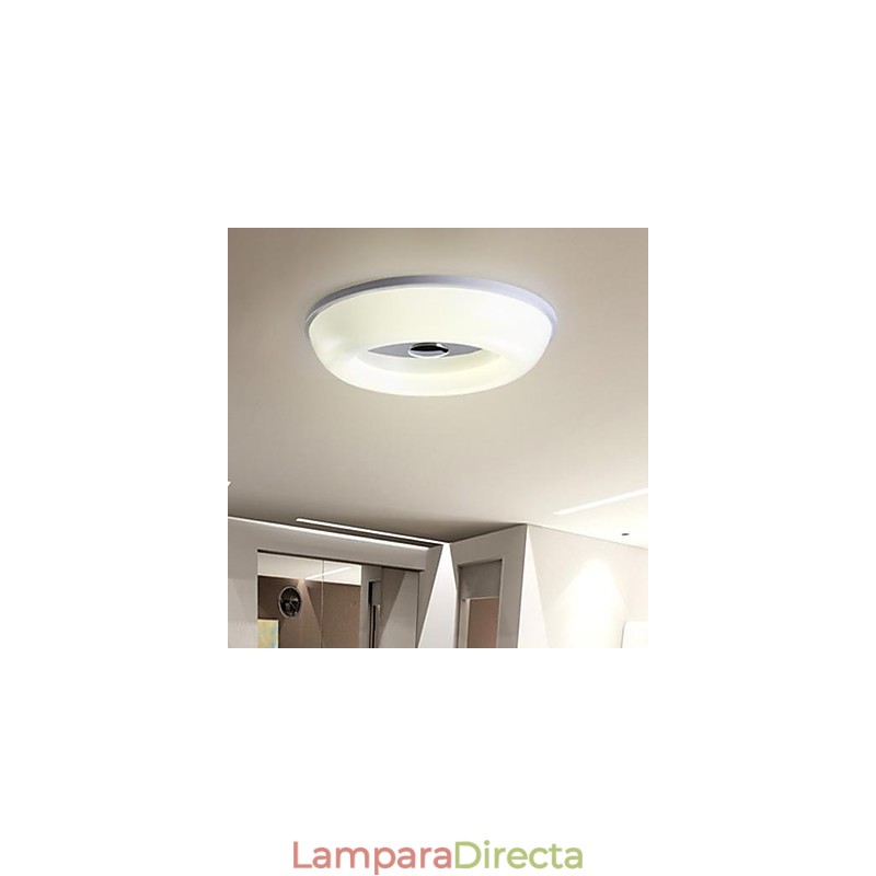 Lámpara empotrada de 6 luces blancas, moderna y sencilla.