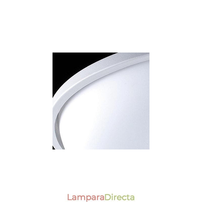 Lámpara empotrada de 6 luces blancas, moderna y sencilla.