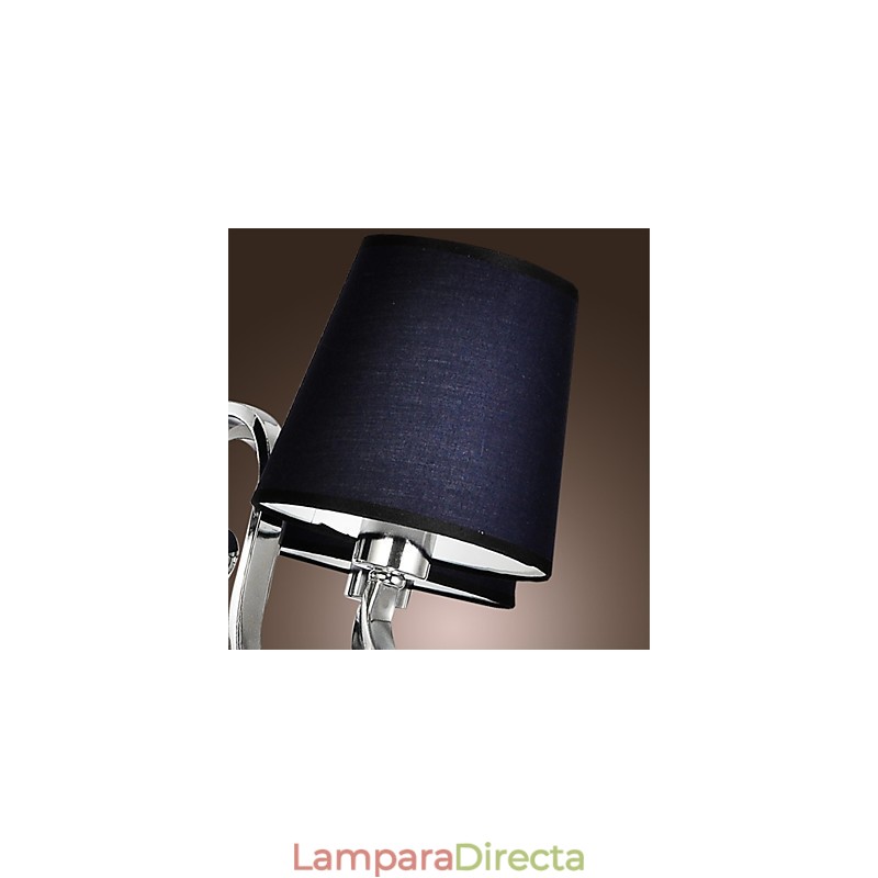 Lámpara de araña de metal cromado estilo cabaña rústica clásica contemporánea moderna para comedor