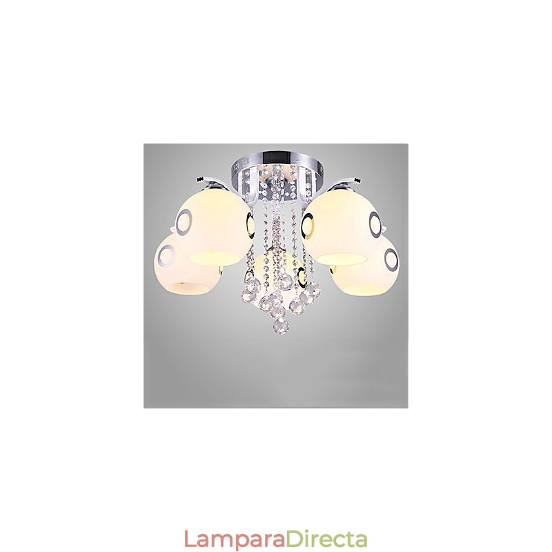 Lámpara de cristal moderna contemporánea de montaje al ras
