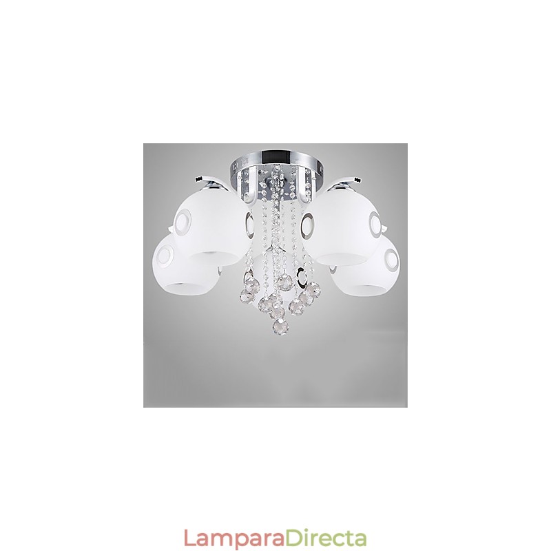 Lámpara de cristal moderna contemporánea de montaje al ras