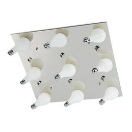 Lámpara de techo moderna con 9 luces cuadradas (base G4)