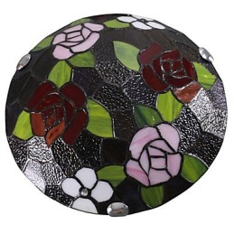 Lámpara de techo infantil mediterránea dulce rosa de 50 cm de diámetro