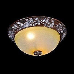 Lámpara de techo de cristal blanco y amarillo, resina, talla plateada, estilo clásico europeo.