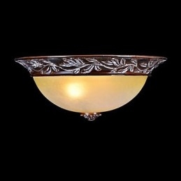 Lámpara de techo de cristal blanco y amarillo, resina, talla plateada, estilo clásico europeo.
