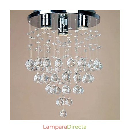 Lámpara empotrada de cristal de 3 luces Lámpara empotrada de cristal de 3 luces