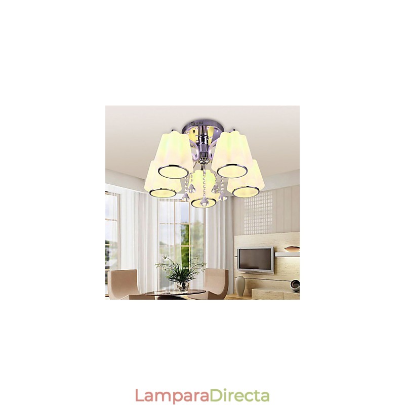 Lámpara de cristal moderna contemporánea de montaje al ras
