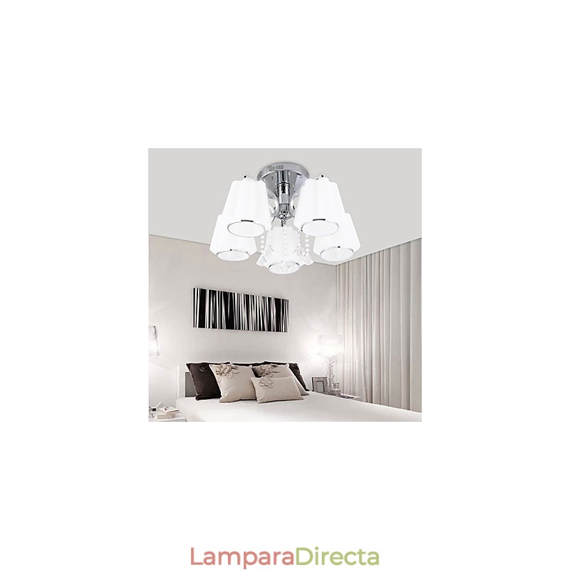 Lámpara de cristal moderna contemporánea de montaje al ras