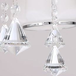 Lámpara de cristal moderna contemporánea de montaje al ras