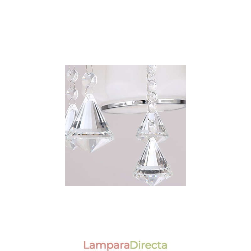 Lámpara de cristal moderna contemporánea de montaje al ras