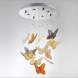 Lámpara de cristal circular mariposa lámpara de cristal 4
