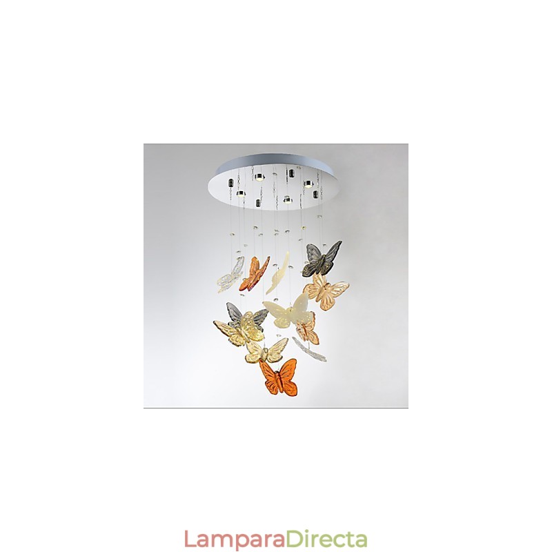 Lámpara de cristal circular mariposa lámpara de cristal 4