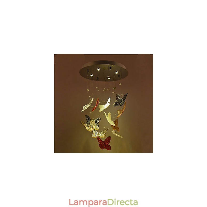 Lámpara de cristal circular mariposa lámpara de cristal 4