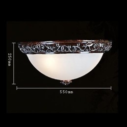 Lámpara de techo de cristal, resina, talla plateada, estilo clásico europeo