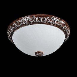 Lámpara de techo de cristal, resina, talla plateada, estilo clásico europeo